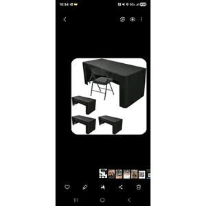 Tablecloth 6-feet Rectangle - Stretchable Table Cloth Cover, Black, 3 Pack